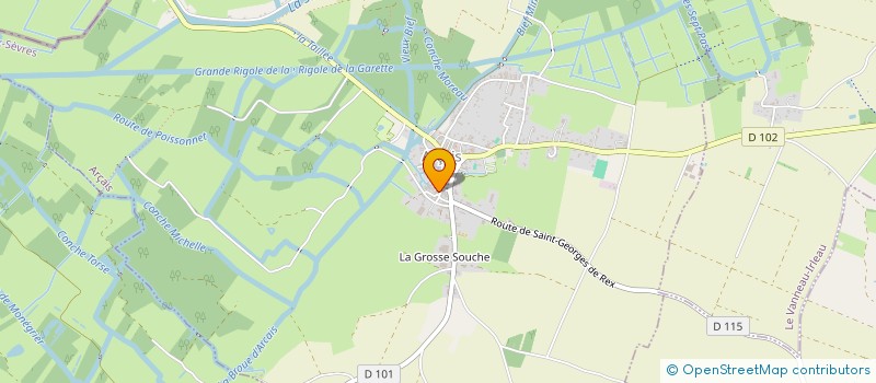 localisation de l'entreprise LE CHAT VOLANT  ARCAIS