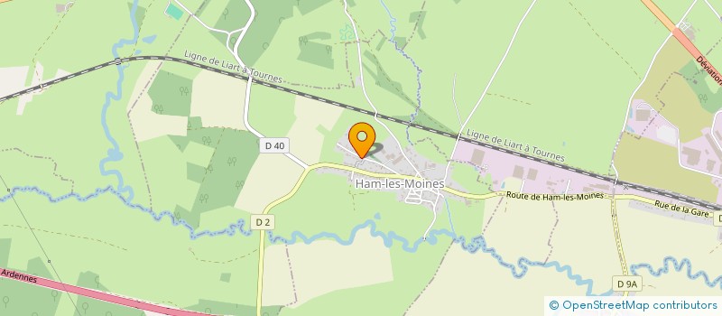 localisation de l'entreprise LE CHATAIGNIER  HAM-LES-MOINES