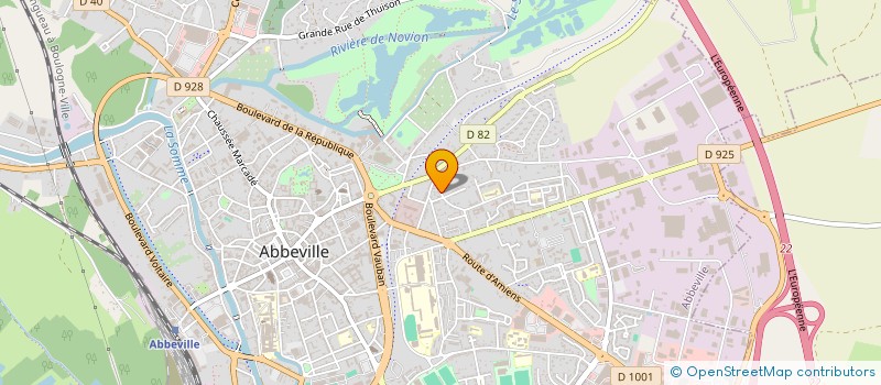 localisation de l'entreprise LE CHATAIGNIER à ABBEVILLE