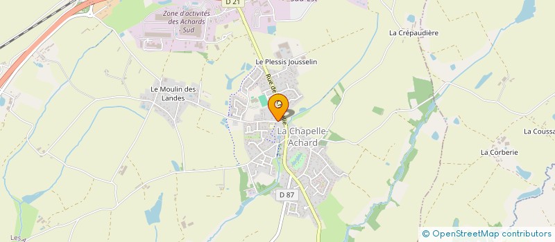 localisation de l'entreprise LE CHATBARET  LES ACHARDS