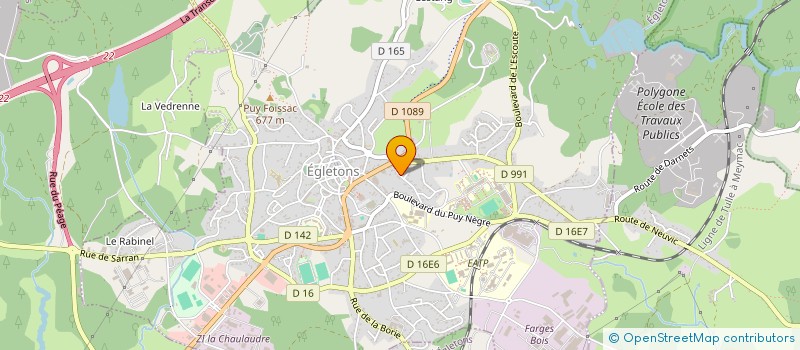 localisation de l'entreprise LE CHATEAU 1770  EGLETONS