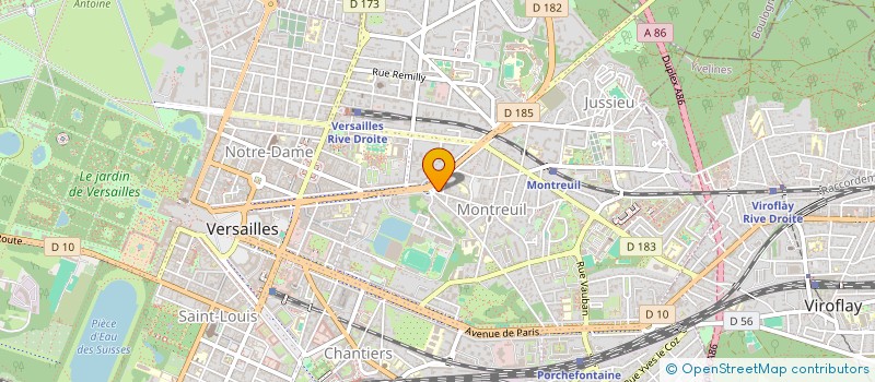 localisation de l'entreprise LE CHATEAU à VERSAILLES