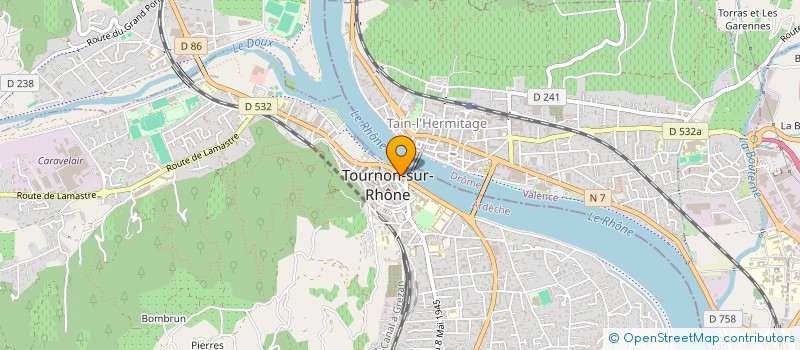 localisation de l'entreprise LE CHATEAU à TOURNON-SUR-RHONE