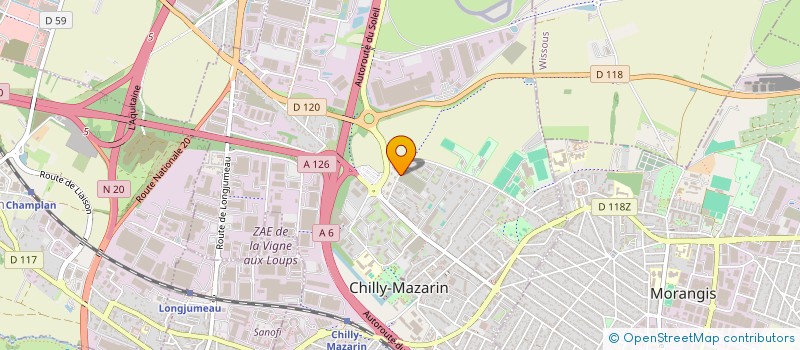 localisation de l'entreprise LE CHATEAU  CHILLY-MAZARIN