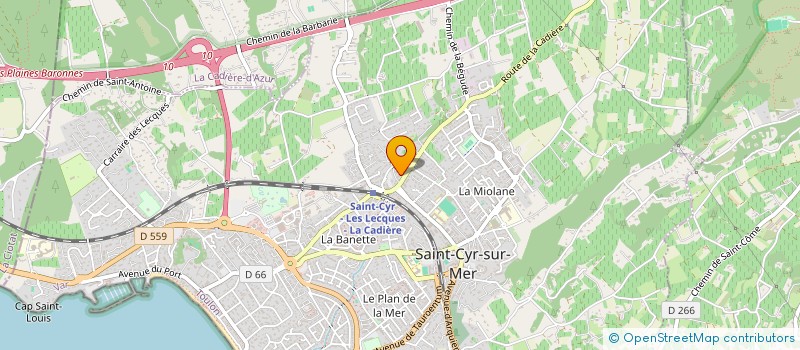 localisation de l'entreprise LE CHATEAU à SAINT-CYR-SUR-MER