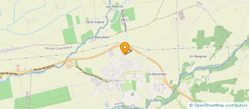 localisation de l'entreprise LE CHATEAU  JARCIEU