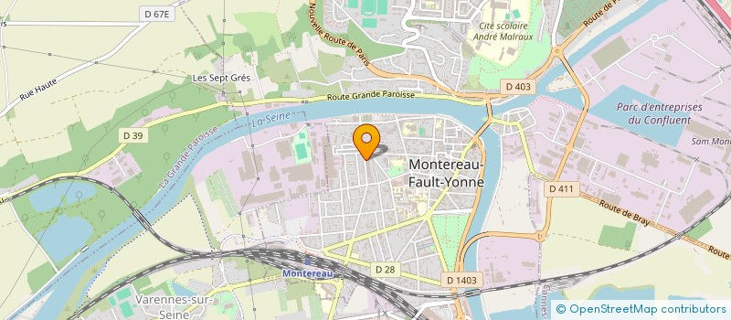 localisation de l'entreprise LE CHATEAU  MONTEREAU-FAULT-YONNE
