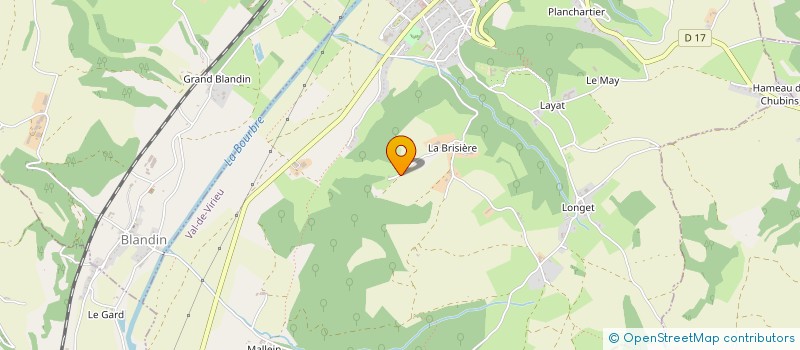 localisation de l'entreprise LE CHATEAU  VAL-DE-VIRIEU