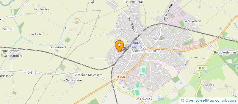 localisation de l'entreprise LE CHATEAU BRETON  SAINTE-PAZANNE