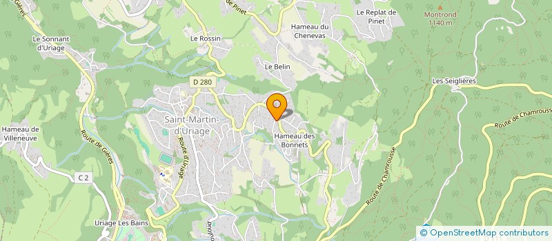 localisation de l'entreprise LE CHATEAU D'ABI DES ANGERES  SAINT-MARTIN-D'URIAGE