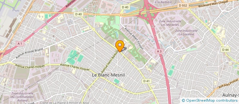 localisation de l'entreprise LE CHATEAU D'EAU à LE BLANC-MESNIL