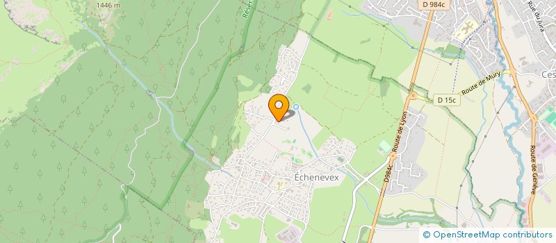 localisation de l'entreprise LE CHATEAU D'ECHENEVEX  ECHENEVEX