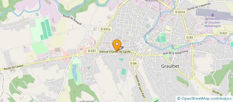 localisation de l'entreprise LE CHATEAU DE GRAULHET  GRAULHET