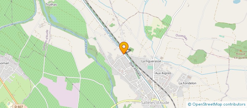 localisation de l'entreprise LE CHATEAU DE LA BOURGADE à CUXAC D'AUDE