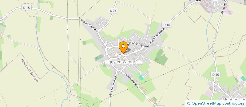 localisation de l'entreprise LE CHATEAU DE LIGNY  LIGNY-EN-CAMBRESIS