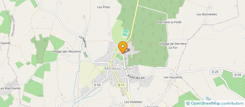 localisation de l'entreprise LE CHATEAU DE MENETOU-SALON à MENETOU-SALON