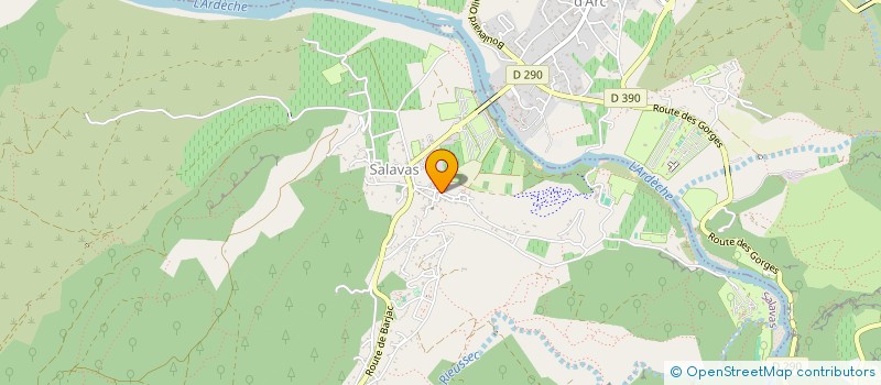localisation de l'entreprise LE CHATEAU DE MON PERE à VALLON PONT D'ARC