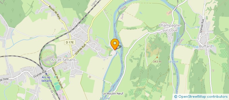 localisation de l'entreprise LE CHATEAU DE ROCHE  ARC-ET-SENANS