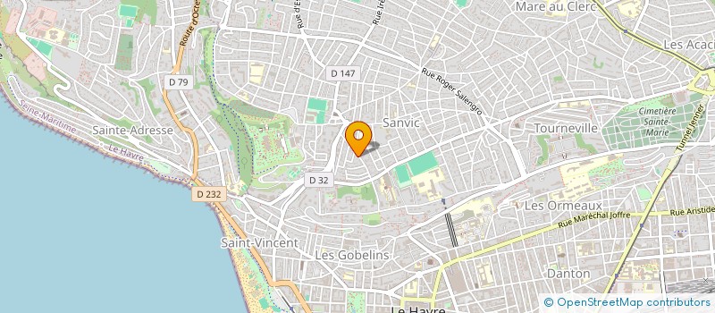 localisation de l'entreprise LE CHATEAU DE SABLE à LE HAVRE