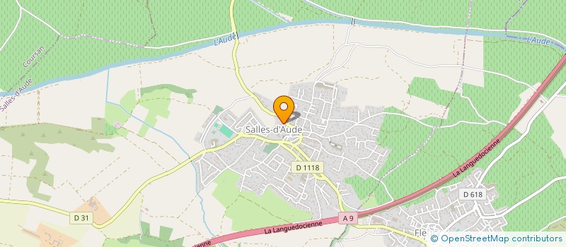 localisation de l'entreprise LE CHATEAU DE SALLES à SALLES D'AUDE