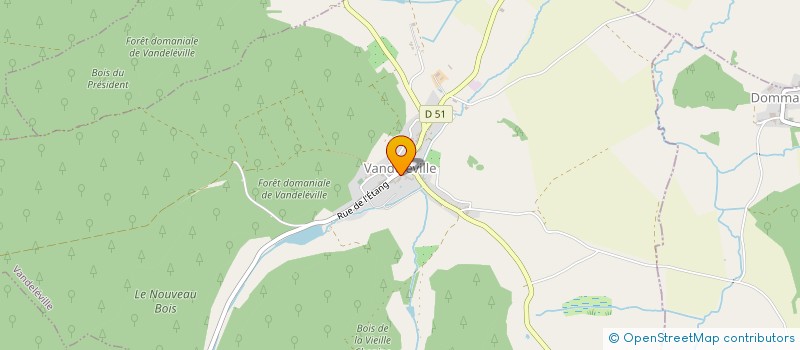 localisation de l'entreprise LE CHATEAU DE VANDELEVILLE  VANDELEVILLE
