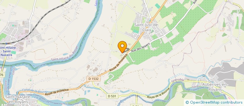 localisation de l'entreprise LE CHATEAU DES ANGES  SAINT-JUST-DE-CLAIX