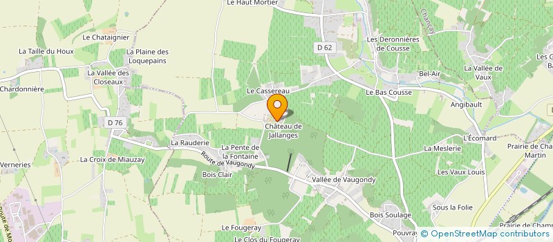 localisation de l'entreprise LE CHATEAU DES DEFIS  VERNOU-SUR-BRENNE