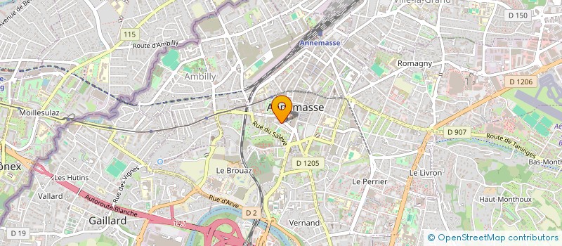 localisation de l'entreprise LE CHATEAU DES GRANGES HUMILLY SARL  ANNEMASSE