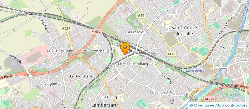 localisation de l'entreprise LE CHATEAU DES ORMES à LAMBERSART