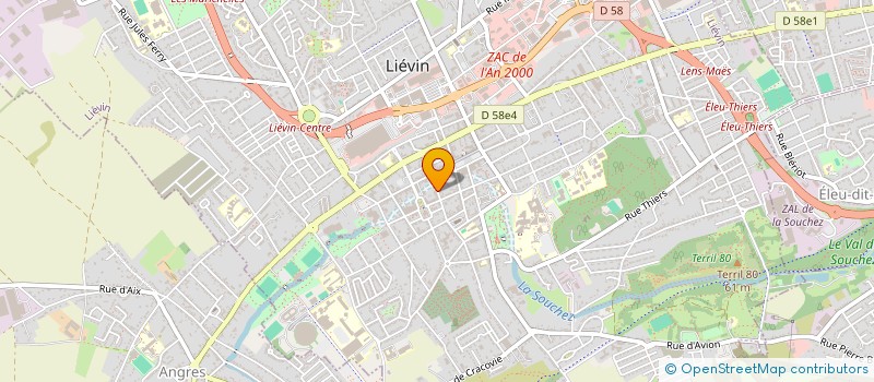 localisation de l'entreprise LE CHATEAU DES TRANCHEES  LIEVIN