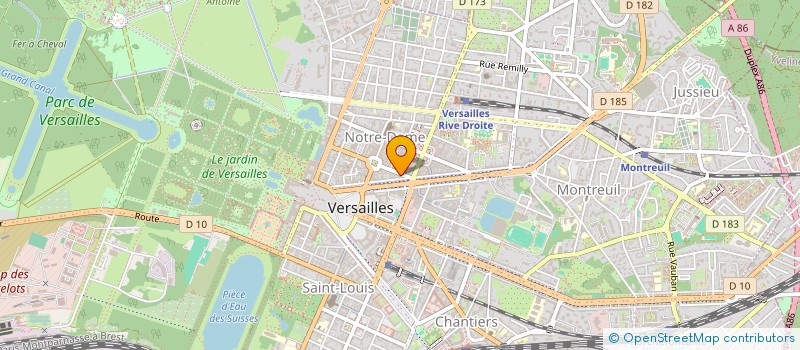 localisation de l'entreprise LE CHATEAU NAILS à VERSAILLES