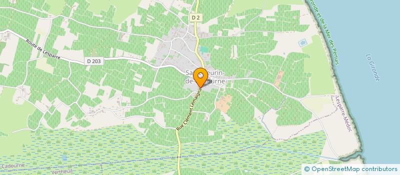 localisation de l'entreprise LE CHATEAU REAL  SAINT-SEURIN-DE-CADOURNE