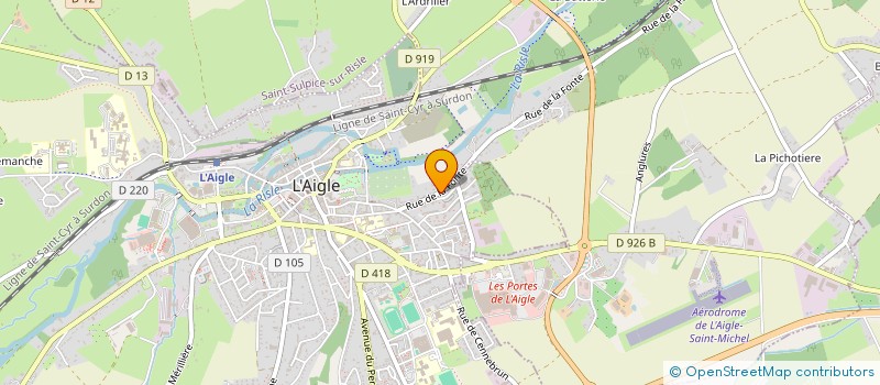 localisation de l'entreprise LE CHATEAU SAINT MARTIN à L'AIGLE