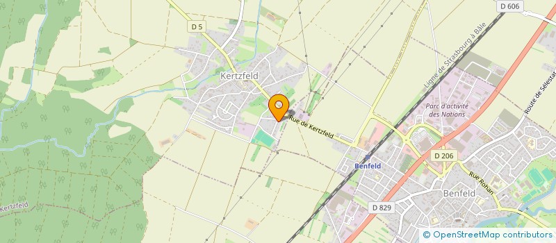 localisation de l'entreprise LE CHATEL 2505  ROSSFELD