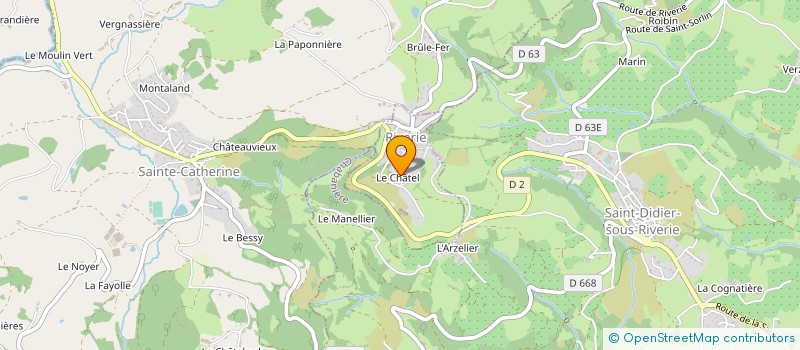 localisation de l'entreprise LE CHATEL  RIVERIE