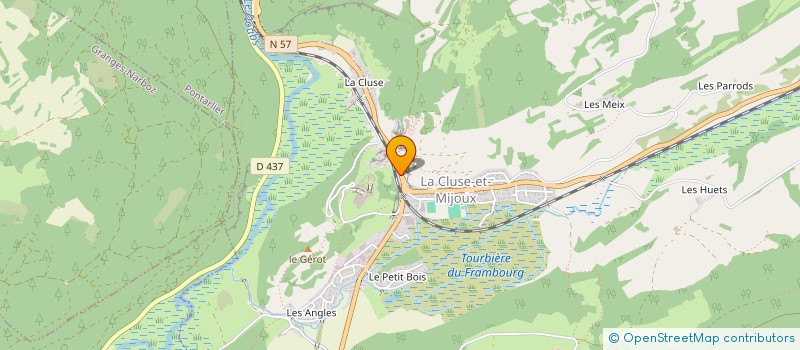 localisation de l'entreprise LE CHATELAIN  LA CLUSE-ET-MIJOUX