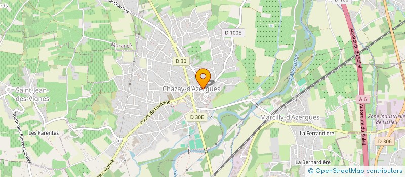 localisation de l'entreprise LE CHATELET  CHAZAY-D'AZERGUES