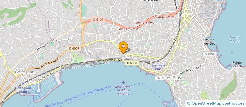 localisation de l'entreprise LE CHATELET D'AZUR à ANTIBES