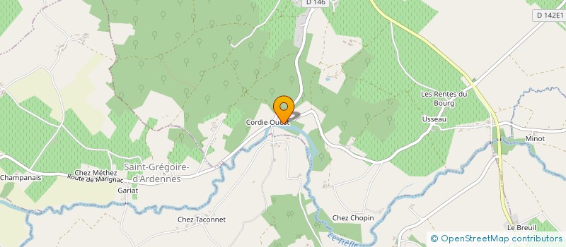 localisation de l'entreprise LE CHATELET DE CORDIS  MARIGNAC