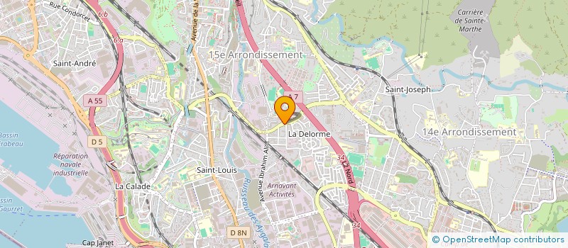 localisation de l'entreprise LE CHATELIER GRIL à MARSEILLE