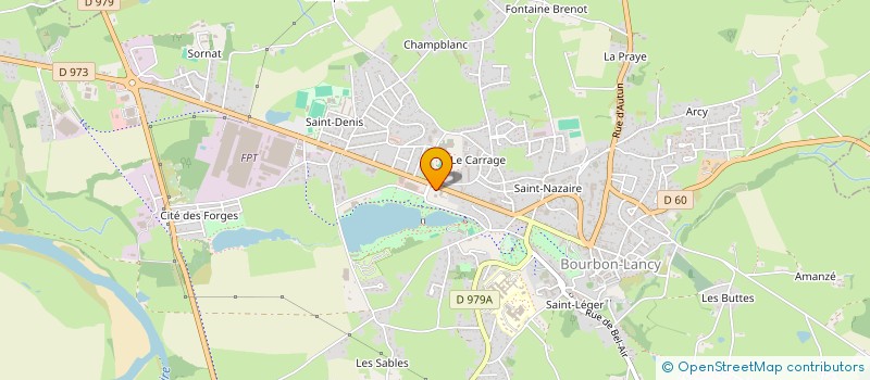 localisation de l'entreprise LE CHATELOT  BOURBON-LANCY