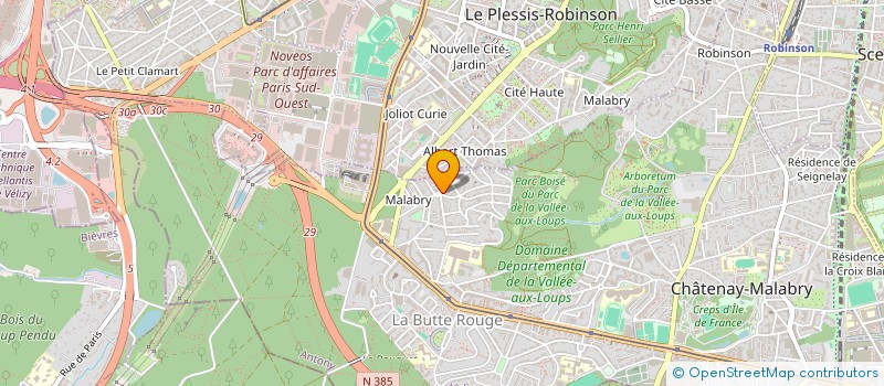 localisation de l'entreprise LE CHATENAY  CHATENAY-MALABRY