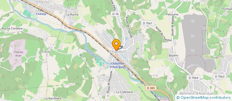 localisation de l'entreprise LE CHATILLON  CHATILLON