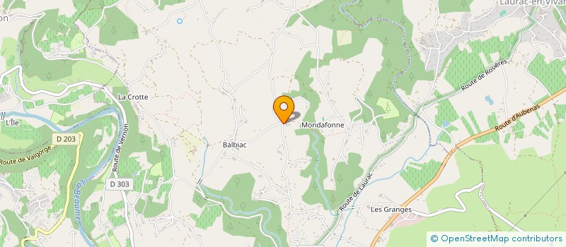 localisation de l'entreprise LE CHATUS DU GRANGEON  ROSIERES