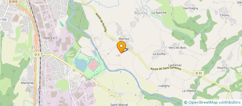 localisation de l'entreprise LE CHAUDRON à BOUSSY