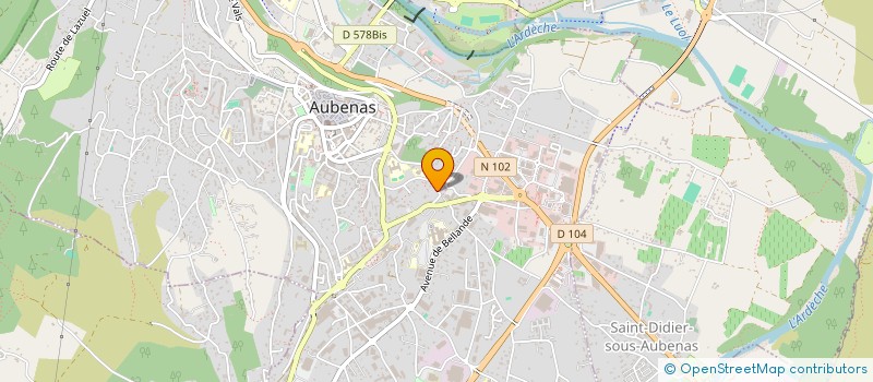 localisation de l'entreprise LE CHAUDRON à AUBENAS