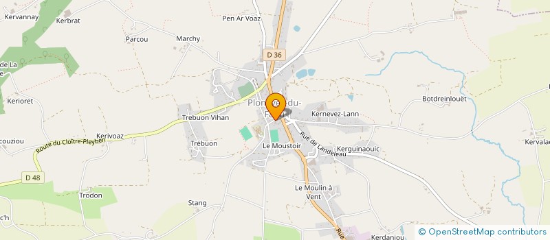 localisation de l'entreprise LE CHAUDRON  PLONEVEZ-DU-FAOU