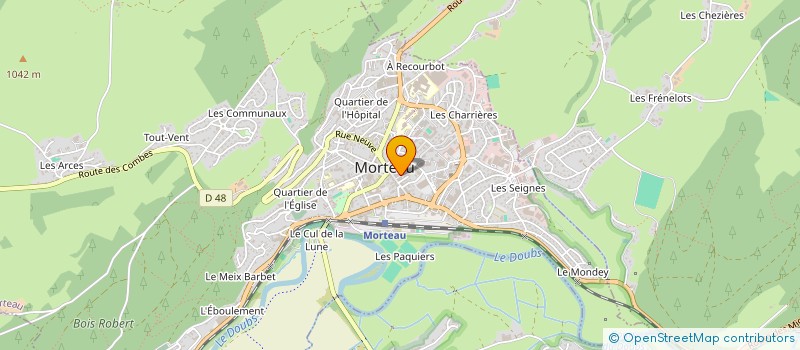 localisation de l'entreprise LE CHAUDRON à MORTEAU