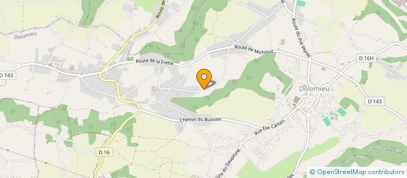 localisation de l'entreprise LE CHAUDRON  DOLOMIEU