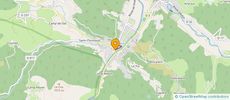 localisation de l'entreprise LE CHAUDRON à SEIX